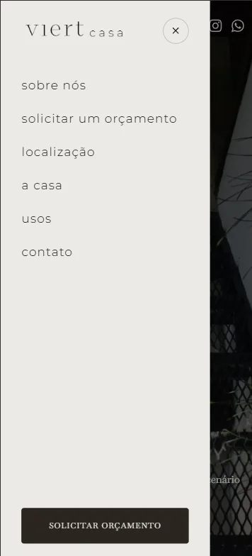 MOBILE 03: menu aberto