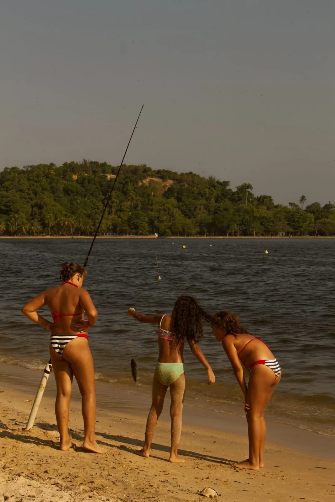 Meninas catando conchas