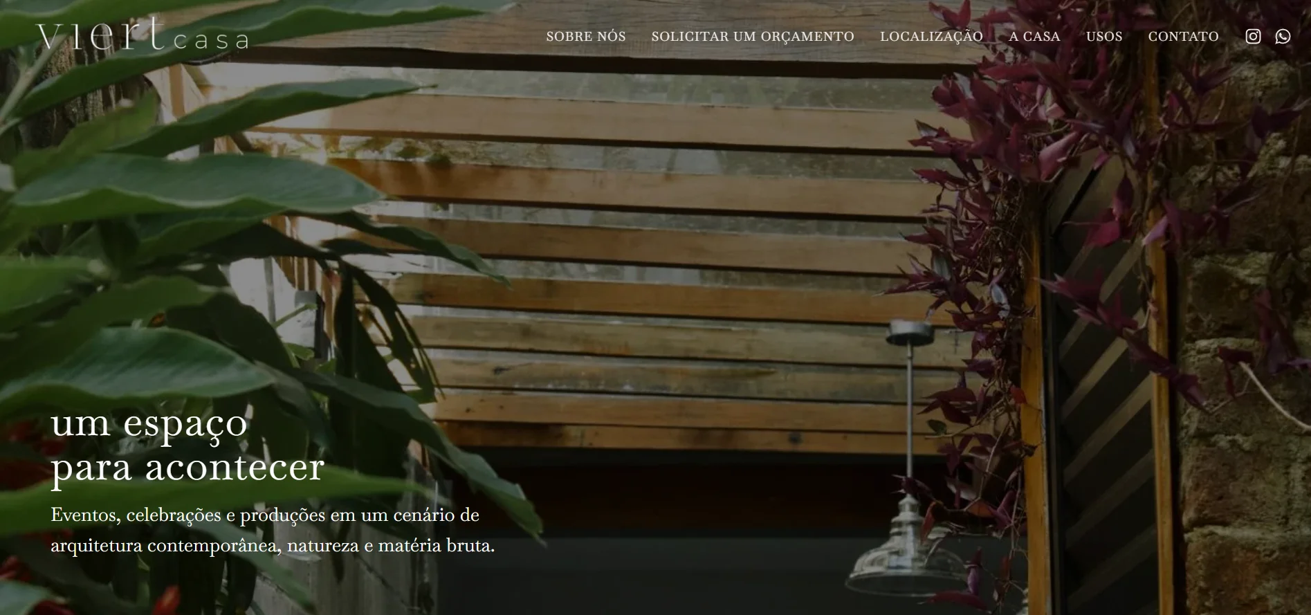 HOME DESKTOP: primeira tela, com o menu visível